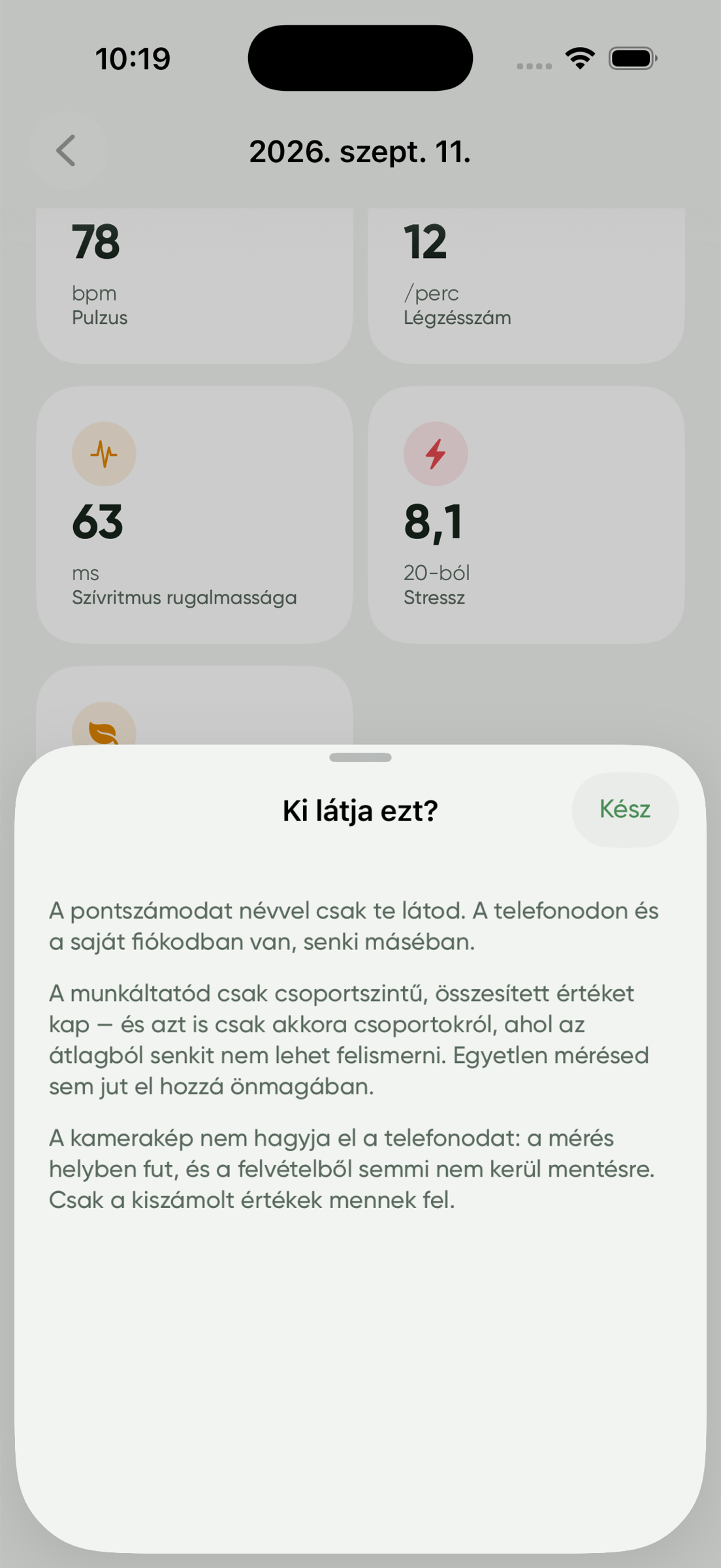 „Ki látja ezt?” magyarázat az alkalmazásban